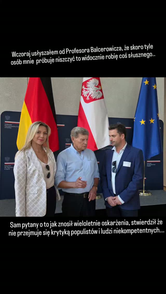 Izabela Jasińska-Ryguła, Leszek Balcerowicz, Michał Marciniak — Berlin